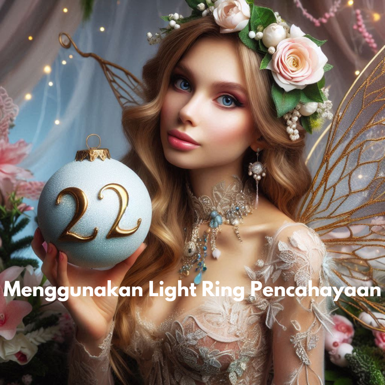 Menggunakan Light Ring Pencahayaan